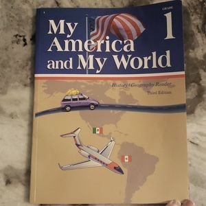 Abeka My America and My World History/Geography Reader 1st Grade Book